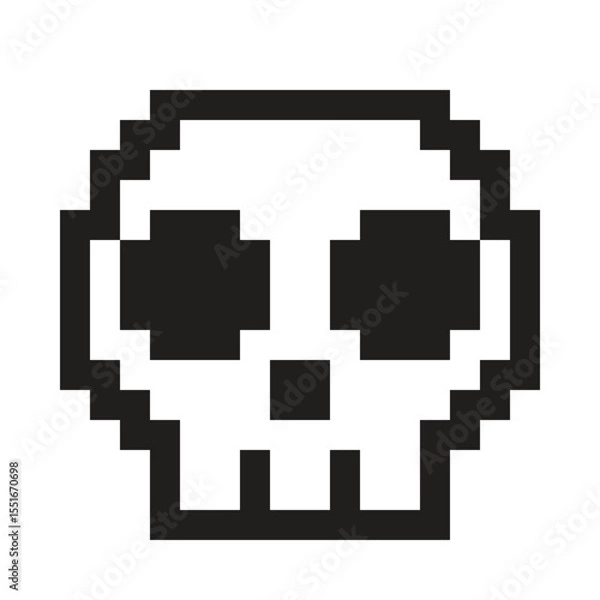 Obraz Pixel Skull