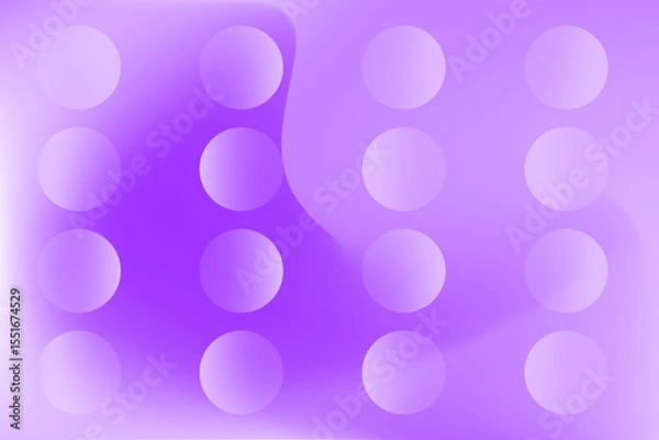 Fototapeta Abstract business technology background, purple, lavender gradient futuristic backdrop with abstract glowing circular elements, dotted pattern. Ideal for presentation, website, marketing materials