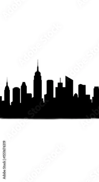 Fototapeta Abstract Background Of Night City Skyline Colorful Illumination Lights