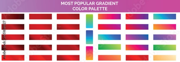 Obraz vibrant gradient colour palette