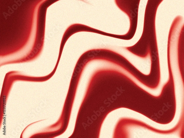 Fototapeta Abstract Swirling Liquid Marble Texture Red and Cream Color Palette Design, Perfect for Backgrounds, Wallpapers, and Artistic Projects
