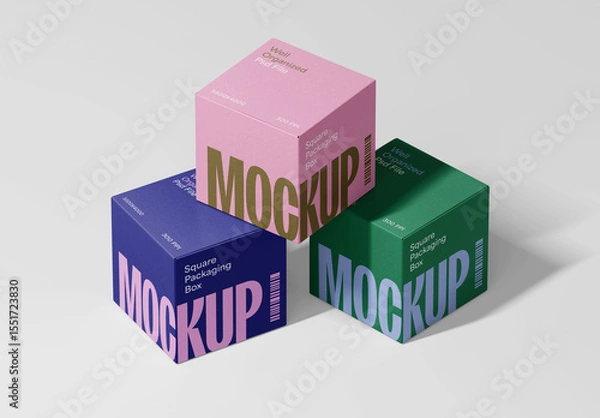 Obraz Square Boxes Mockup