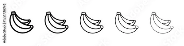 Obraz Banana icon simple illustration logo art