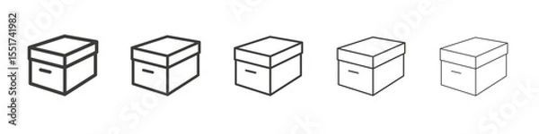 Fototapeta Box icon simple illustration logo art