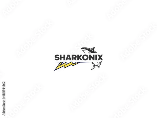 Fototapeta Shark logo ceative design