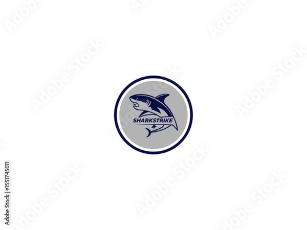 Fototapeta Shark logo ceative design
