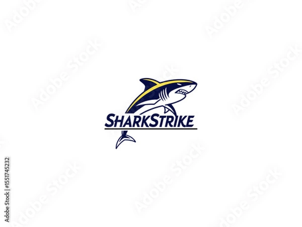 Fototapeta Shark logo ceative design