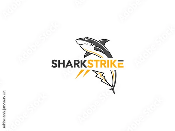 Fototapeta Shark logo ceative design