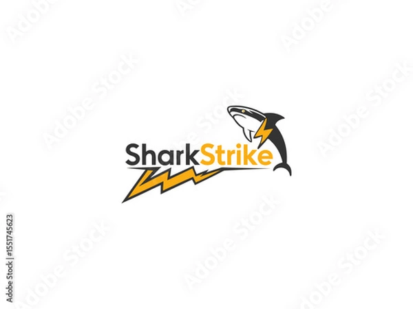 Fototapeta Shark logo ceative design