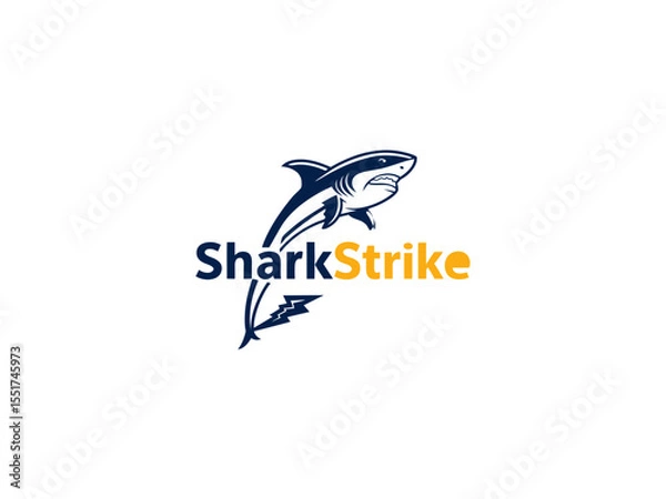 Fototapeta Shark logo ceative design