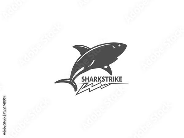 Fototapeta Shark logo ceative design