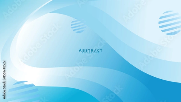 Fototapeta Abstract blue and white vector background, Design for prints, posters, cards, etc. Vector.	