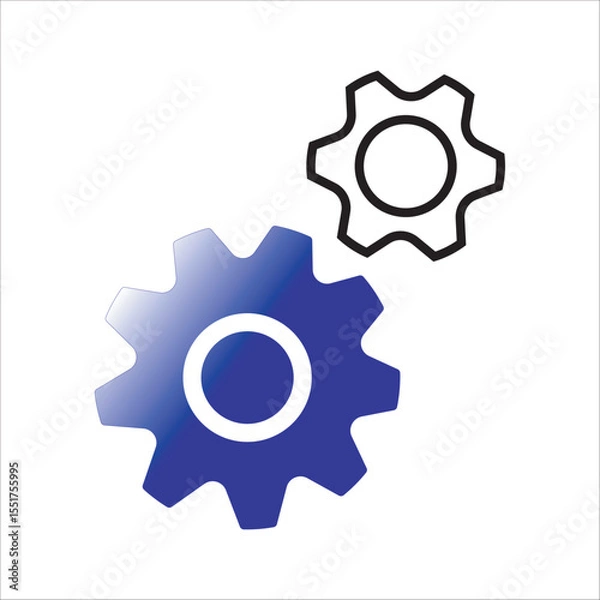 Obraz gear wheels icon