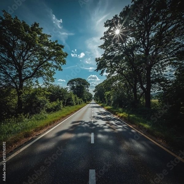 Obraz road in the forest