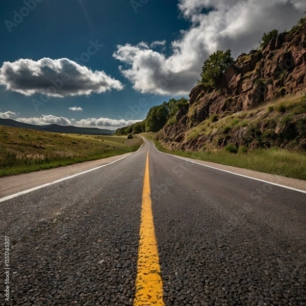 Obraz road in the desert
