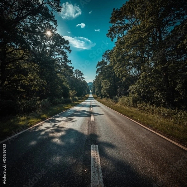 Obraz road in the woods