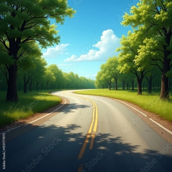 Obraz road in the countryside