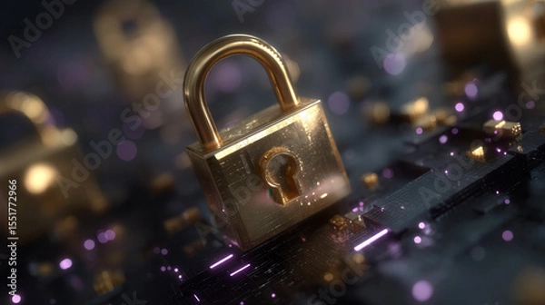 Fototapeta cybersecurity scene, Photorealistic, professional photography Generative AI	
