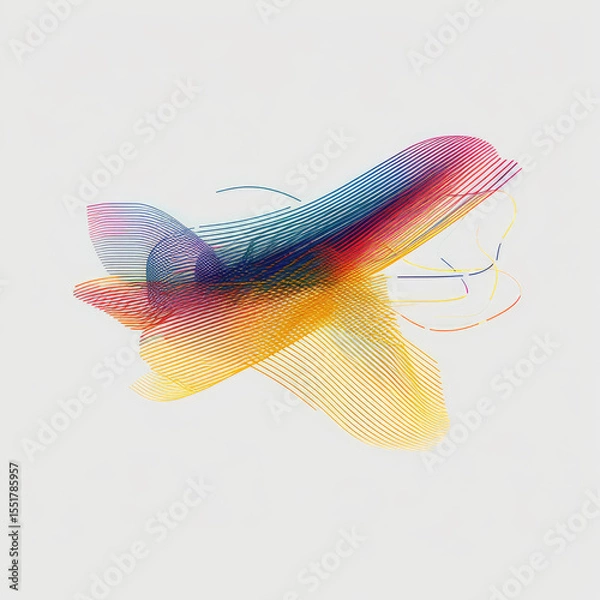 Fototapeta Abstract Art with Generative AI technology