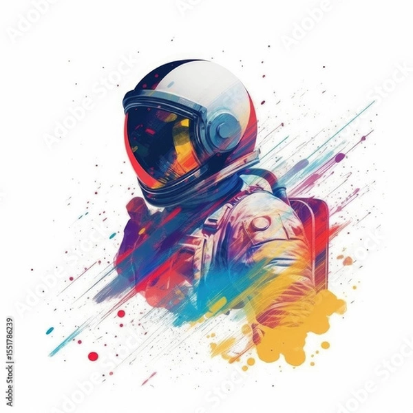 Fototapeta Abstract Art with Generative AI technology