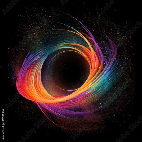 Fototapeta Abstract Art with Generative AI technology