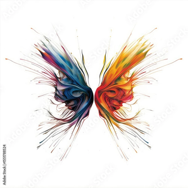 Fototapeta Abstract Art with Generative AI technology