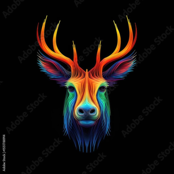 Fototapeta Abstract Art with Generative AI technology