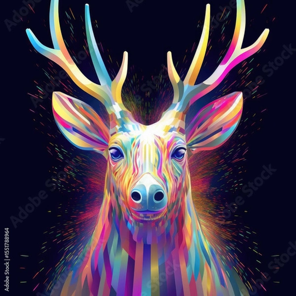 Fototapeta Abstract Art with Generative AI technology