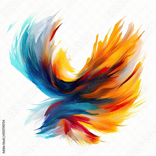 Fototapeta Abstract Art with Generative AI technology