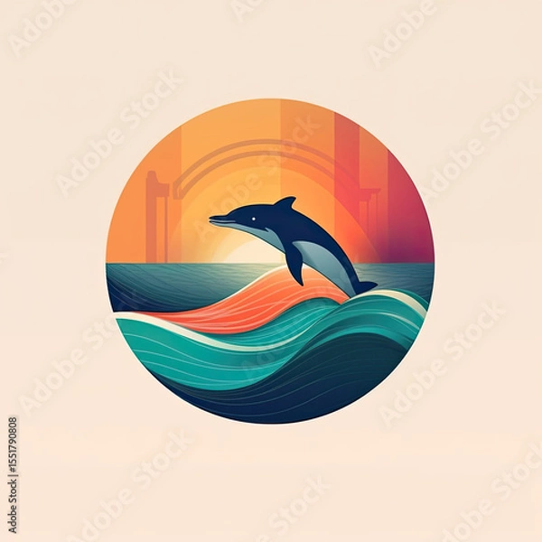 Fototapeta Abstract Art with Generative AI technology