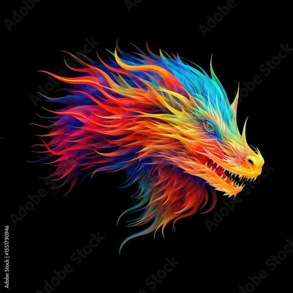 Fototapeta Abstract Art with Generative AI technology