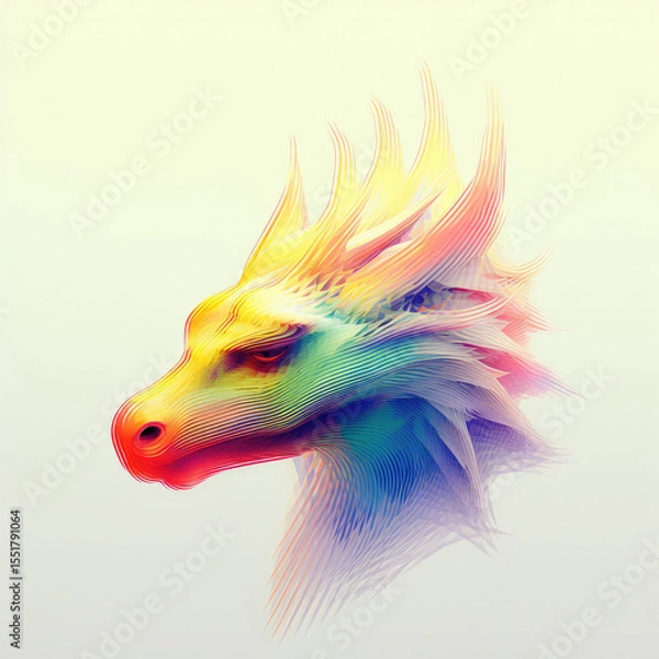 Fototapeta Abstract Art with Generative AI technology