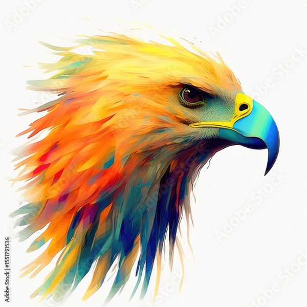 Fototapeta Abstract Art with Generative AI technology