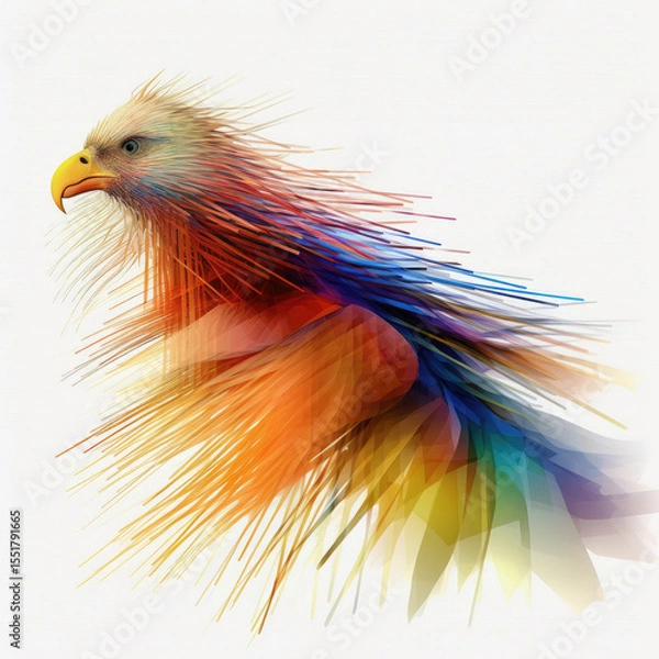 Fototapeta Abstract Art with Generative AI technology