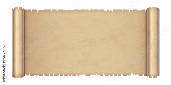 Obraz vector paper scroll design illustration isolated on transparent background.
