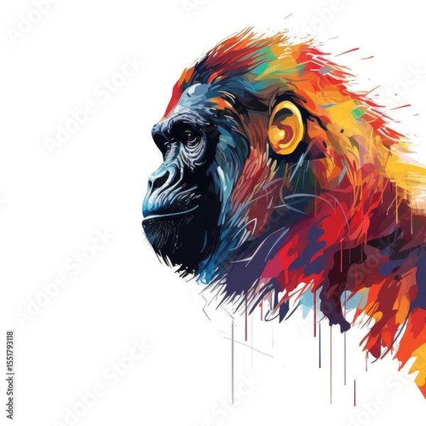 Fototapeta Abstract Art with Generative AI technology