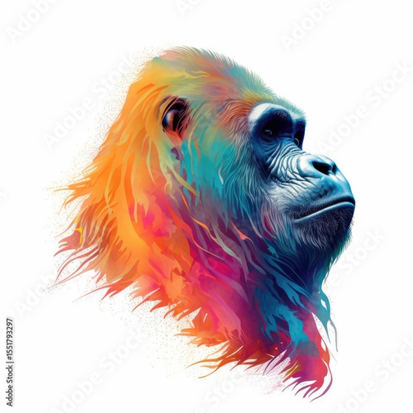 Fototapeta Abstract Art with Generative AI technology