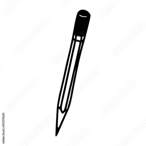 Fototapeta basic pencil outline graphic