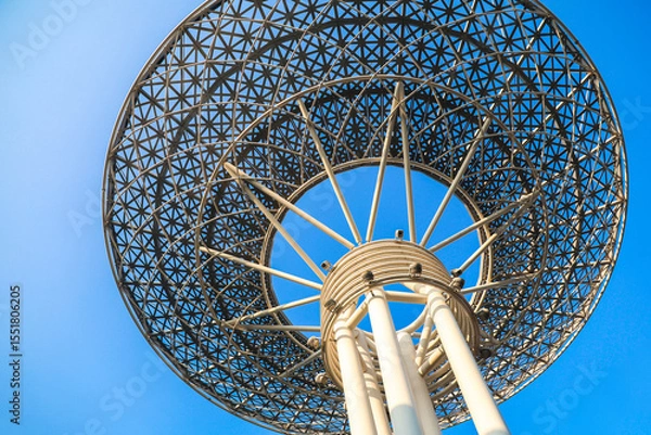Obraz Huge mushroom-shaped street light in Dubai.