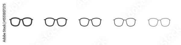 Obraz Eye Glasses icon simple illustration logo art
