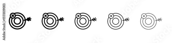 Obraz Fail or failure icon simple illustration logo art