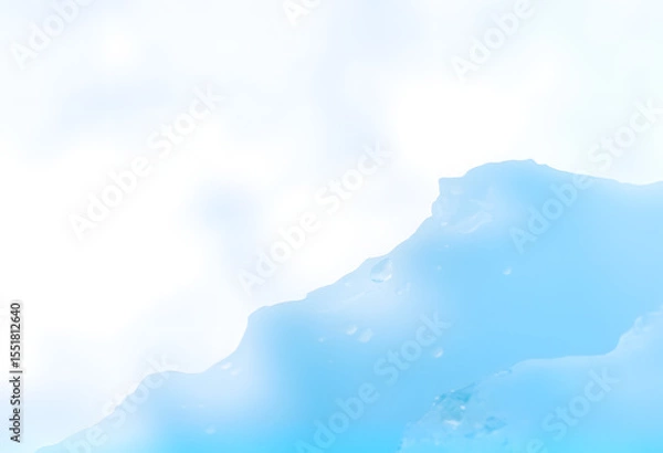 Obraz 氷のような青の半透明オーバーレイ背景