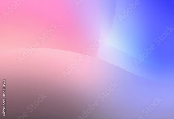 Obraz 斜めの動きや柔らかいピンクと青のグラデーションを感じるスムーズな背景。ビジネスプレゼンの用途などに。
