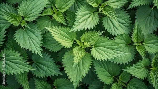 Obraz Green nettle background. Suitable for marketing or business purposes