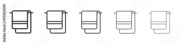 Obraz Hanging towel icon simple illustration logo art