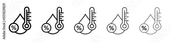 Obraz Humidity icon simple illustration logo art