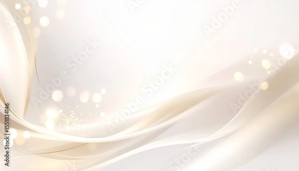 Obraz Abstract white background with luminous light effect for design and photography