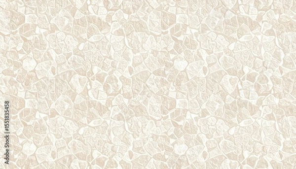 Obraz Beige and white leaf pattern wallpaper, natureinspired botanical design for home decor
