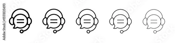 Obraz Live chat icon simple illustration logo art