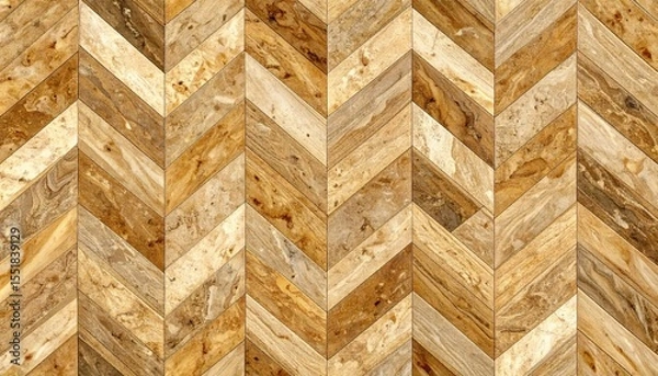 Obraz Elegant grey chevron wood floor, a timeless design for modern and classic interiors